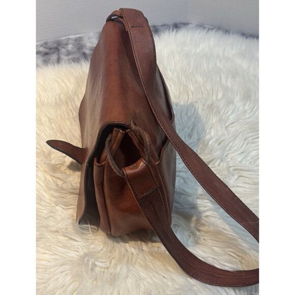 VTG 70s F.Clegg Genuine, Leather Shoulder Bag Purse Frank Clegg Boho Western - Picture 14 of 15